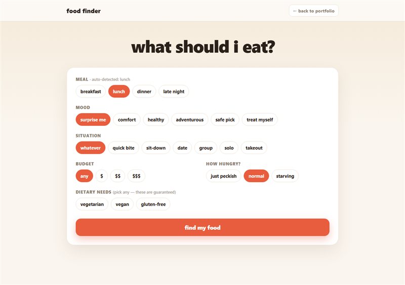 Food Finder preview